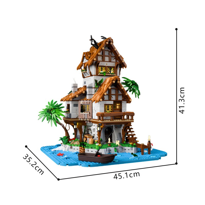 GOBRICKS MOC 248751 THE ISLAND - YWOBB
