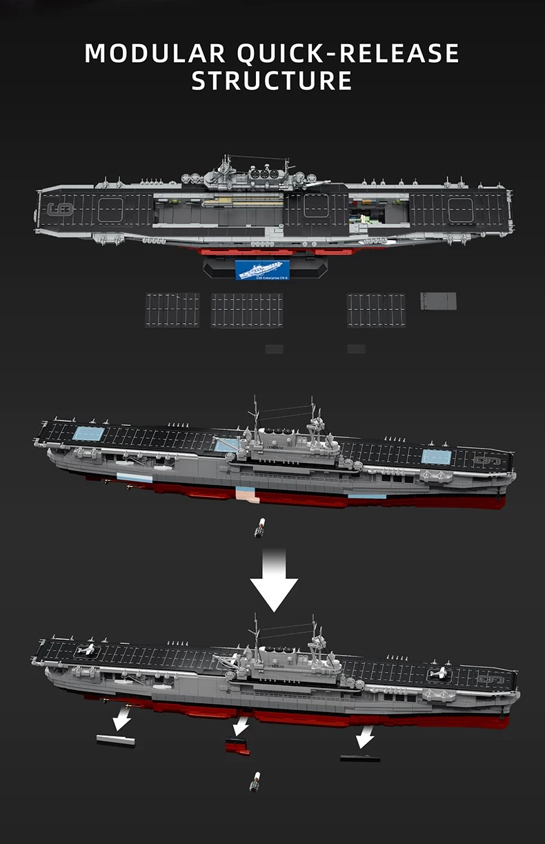 12GO 98016 USS ENTERPRISE CV-6 OVP EU Warehouse Version - YWOBB