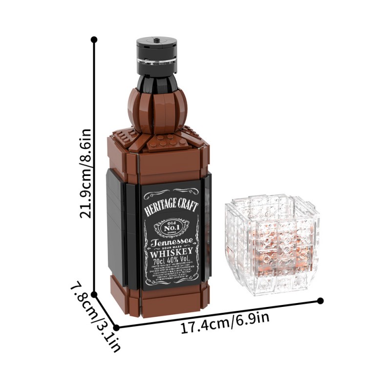 GOBRICKS MOC S1116 Wine bottle - YWOBB