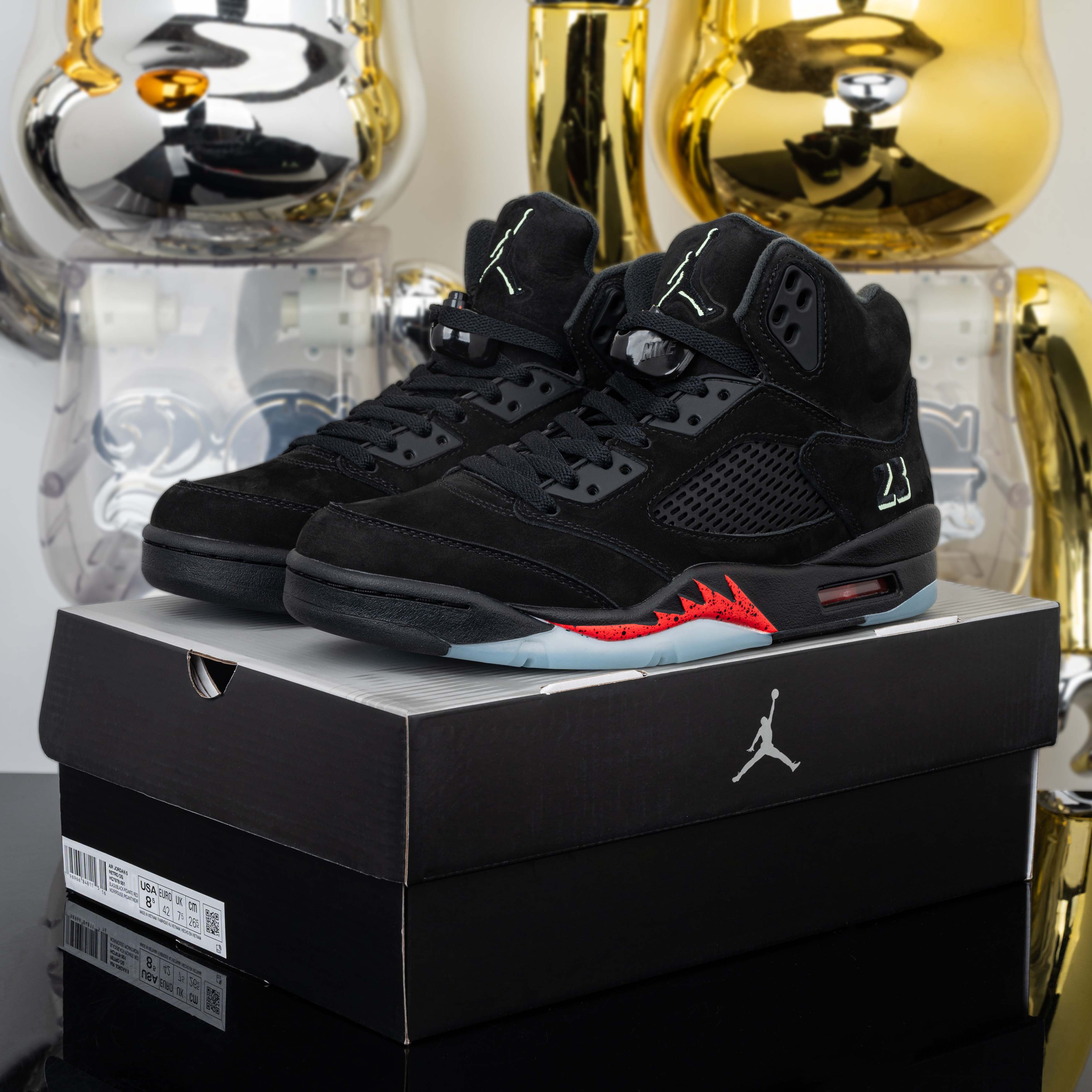Air Jordan 5 Halloween Black HQ7978-001