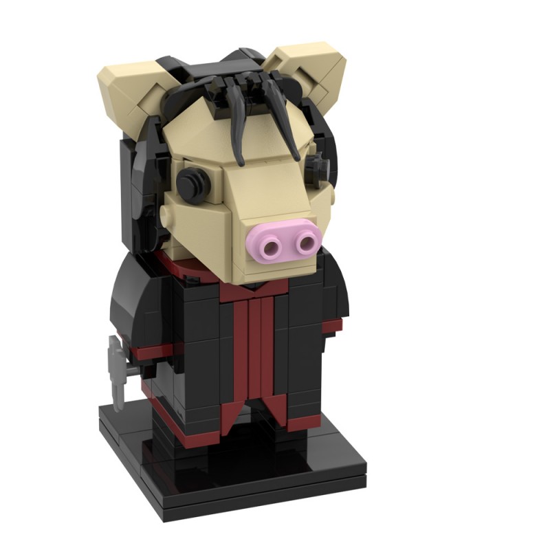 GOBRICKS MOC S0099 Saw-Pig Mask - YWOBB