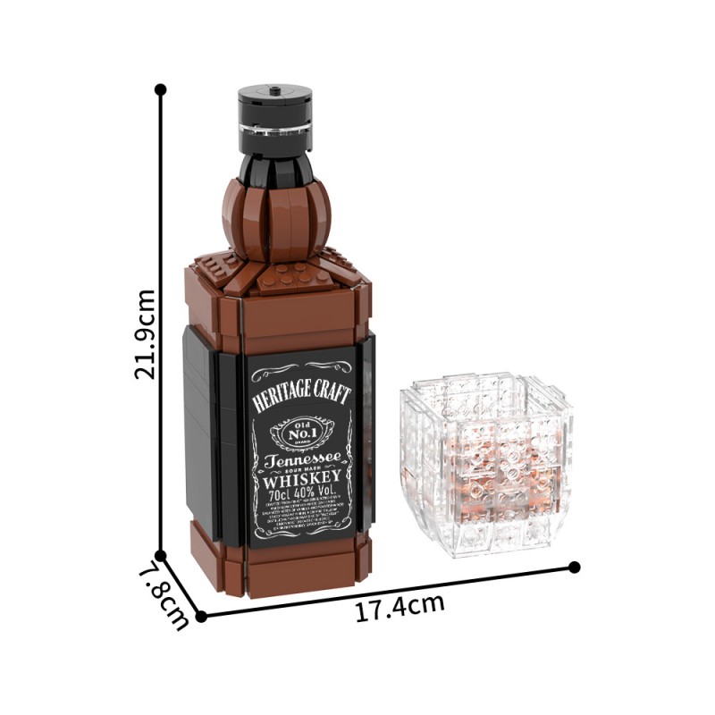 GOBRICKS MOC S1116 Wine bottle - YWOBB