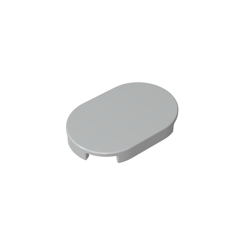 GOBRICKS GDS-2132 Tile Round 2 x 4 Oval - YWOBB