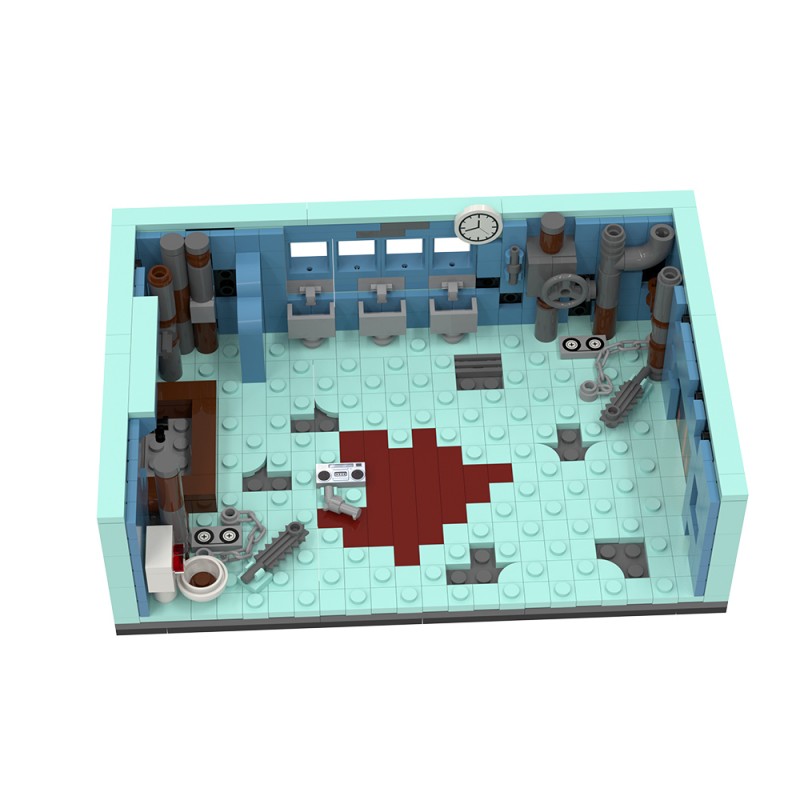 GOBRICKS MOC S1047 Saw Bathroom Scene - YWOBB