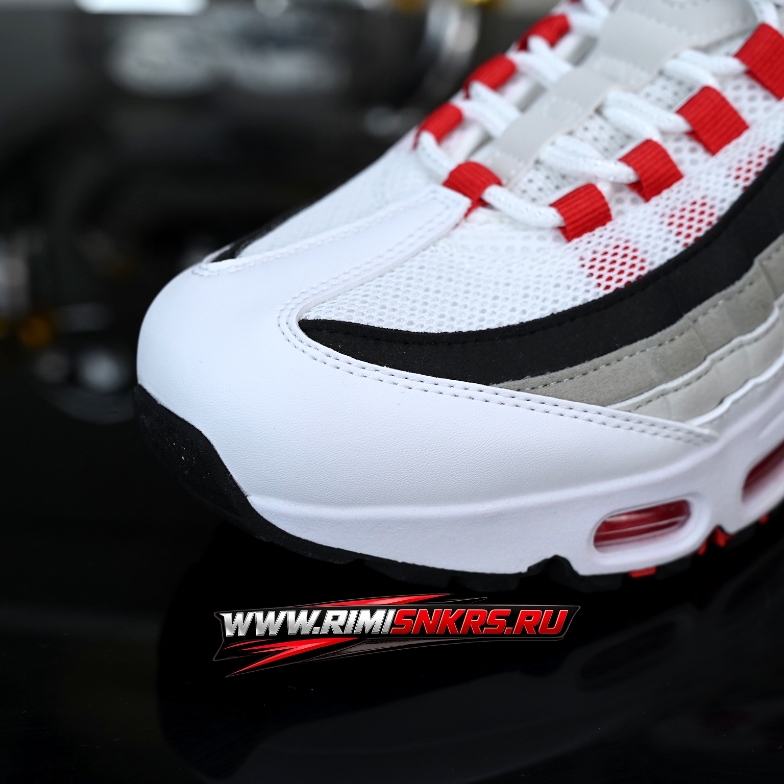 Nike Air Max 95 Big Bubble Premium White University Red IB7862-100