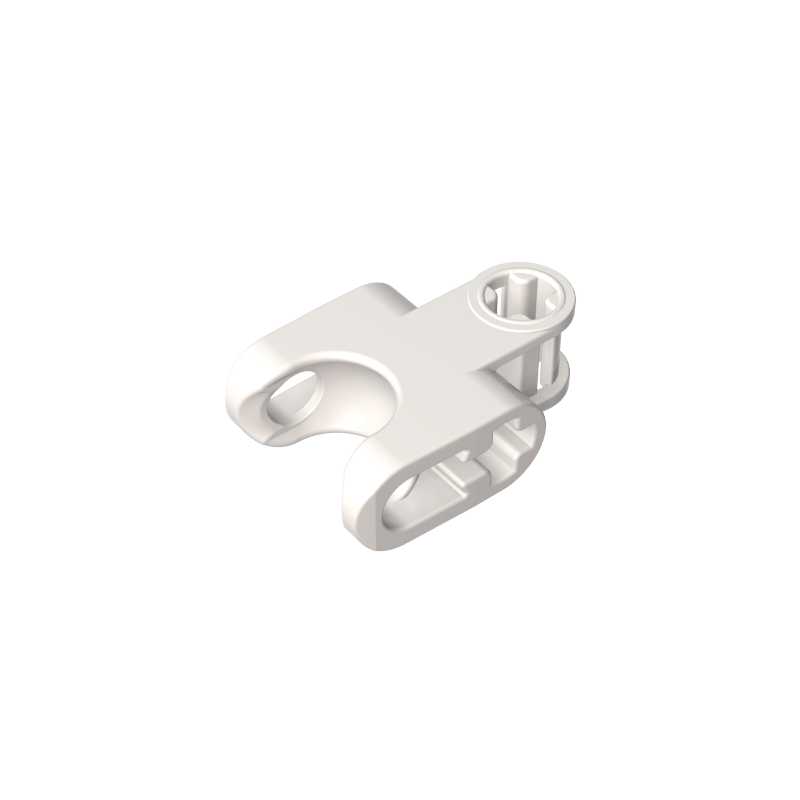 GOBRICKS GDS-1205 Axle Connector 2 x 3 with Ball Joint Socket - Closed Sides, Straight Forks with Open Axle - YWOBB