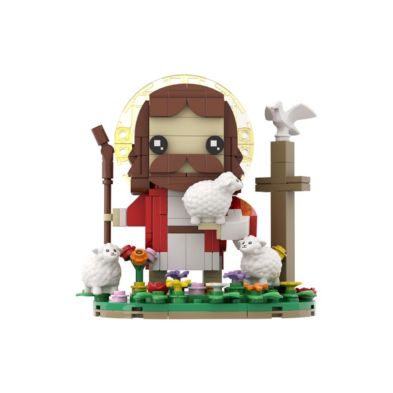 GOBRICKS MOC S1084 Jesus the Shepherd - YWOBB