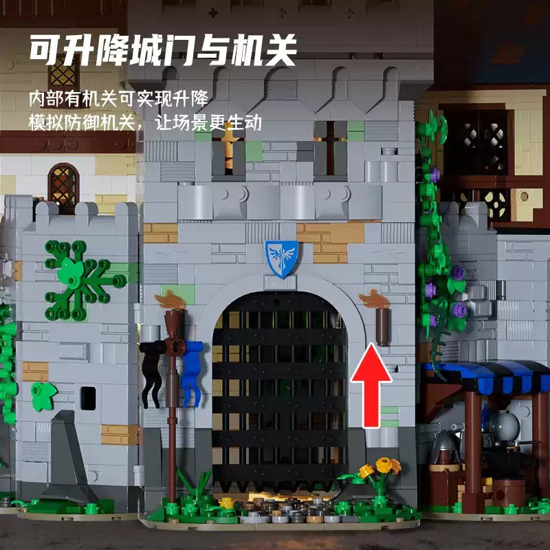 Xbert 66180 Black Eagle Castle with lights - YWOBB