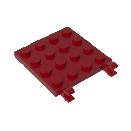 GOBRICKS GDS-758 Modified 4 x 4 with 2 Open O Clips - YWOBB