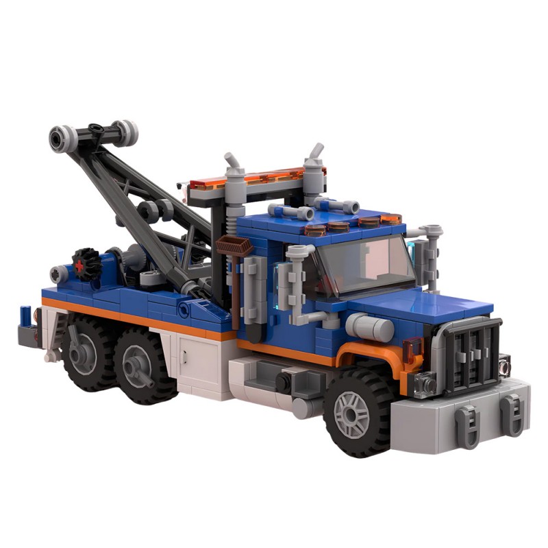 GOBRICKS MOC 209068 Heavy Wrecker Tow Truck - YWOBB