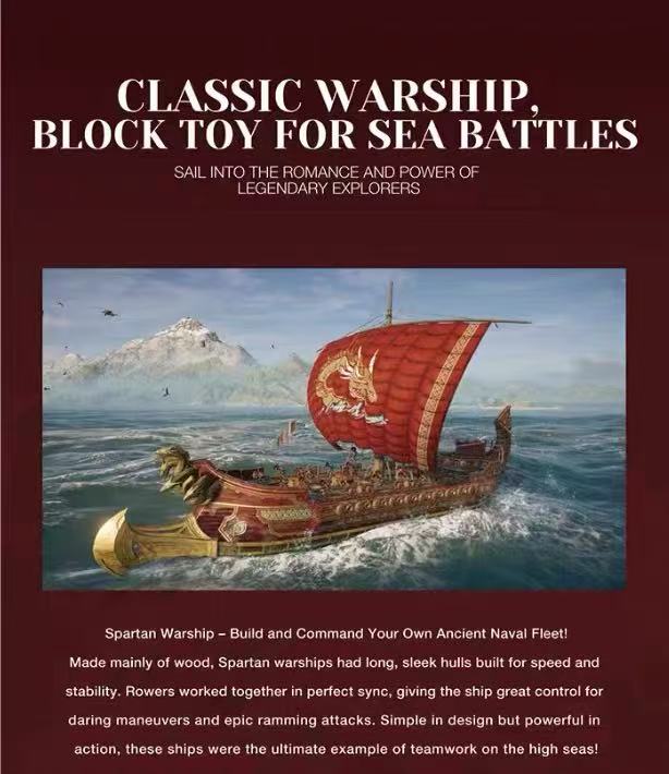 Reobrix 66104 Spartan Warship - YWOBB