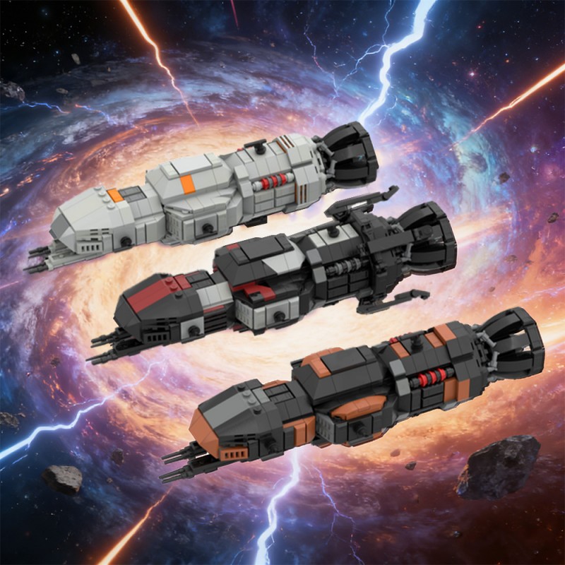 GOBRICKS MOC 234583 All 3 Rocinantes Bundle- Roci, Roci S4, MCRN Tachi - YWOBB