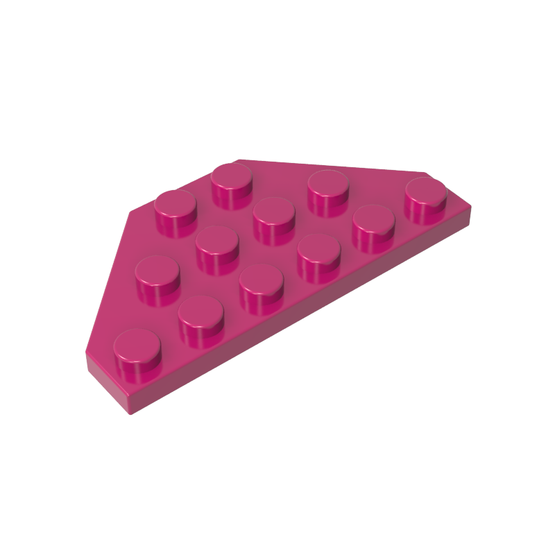 GOBRICKS GDS-703 Plate 3 x 6 Cut Corners - YWOBB