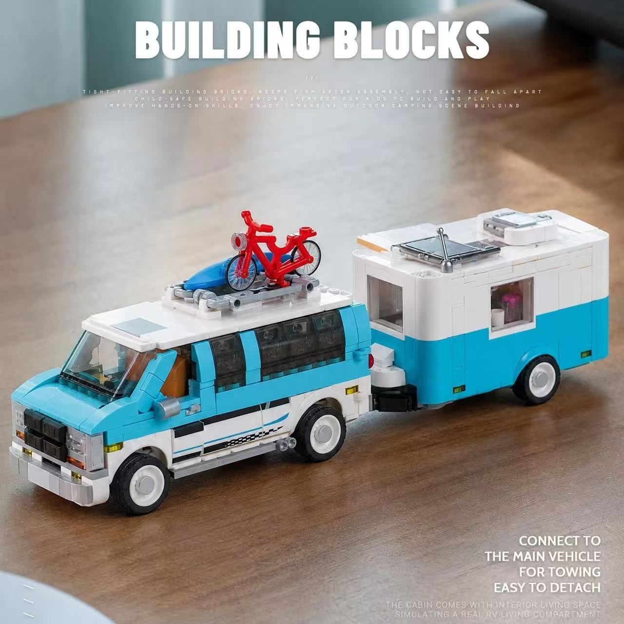 Small Angle JD162 Chevrolet G20 Camper Van with Trailer - YWOBB