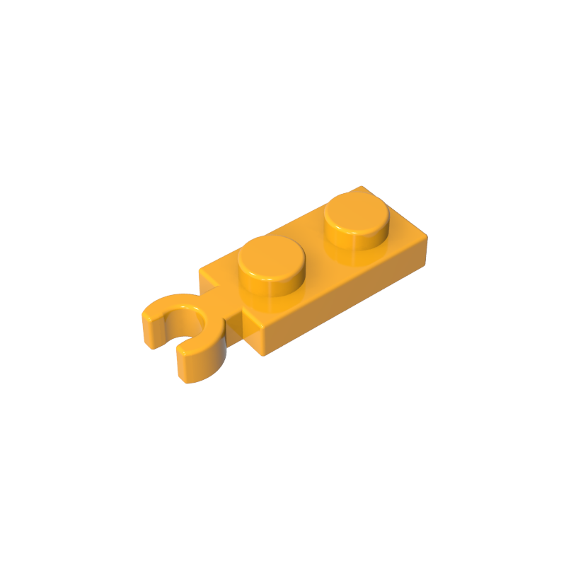 GOBRICKS GDS-90199 Plate Modified 1 x 2 with Clip on End (Vertical Grip) - YWOBB