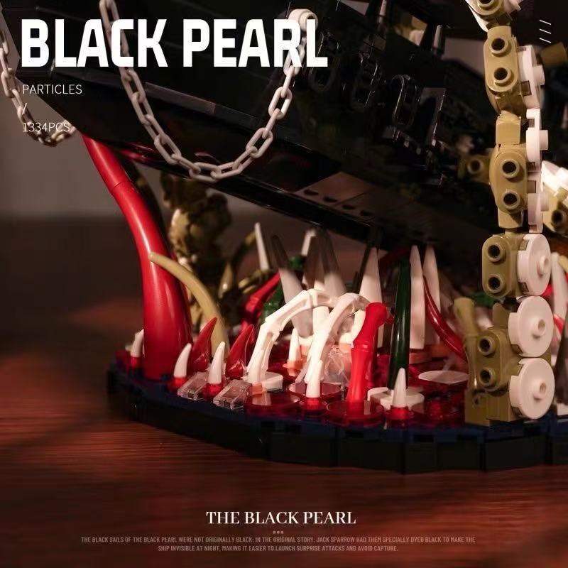 Small Angle JD143 BLACK PEARL Legendary Pirate Ship - YWOBB