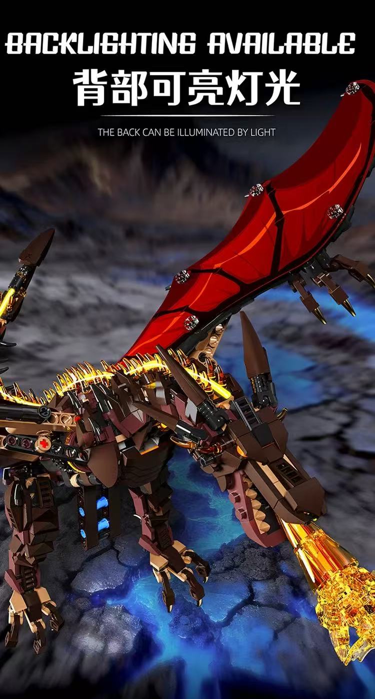 MJ 13102 Mechanical Fire Breathing Dragon - YWOBB
