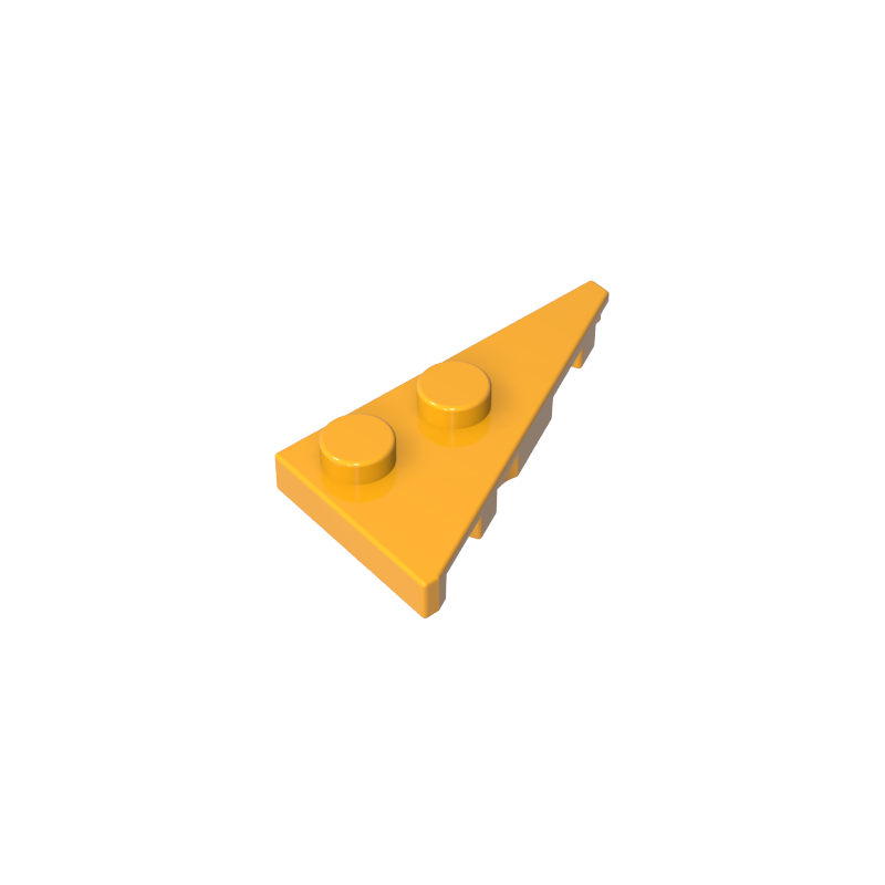 GOBRICKS GDS-90174 Wedge Plate 4 x 2 Right Pointed - YWOBB