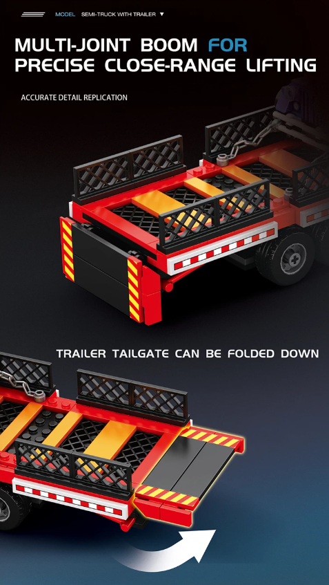 Reobrix 843 SEMI-TRUCK WITH TRAILER - YWOBB