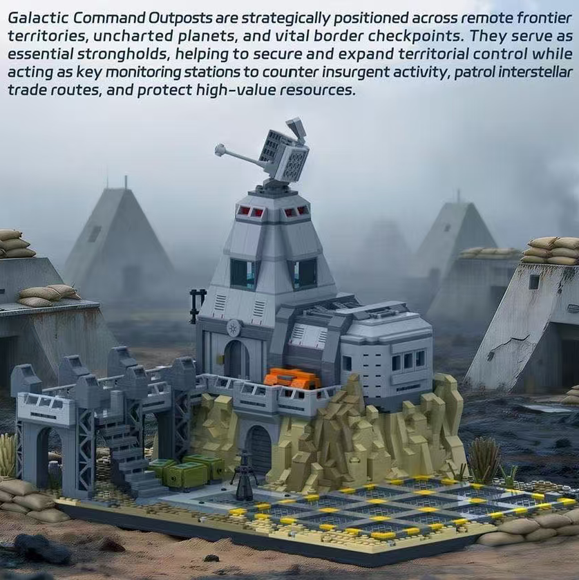 Amazing Block 90009 STAR PLAN GALACTIC COMMAND OUTPOST - YWOBB