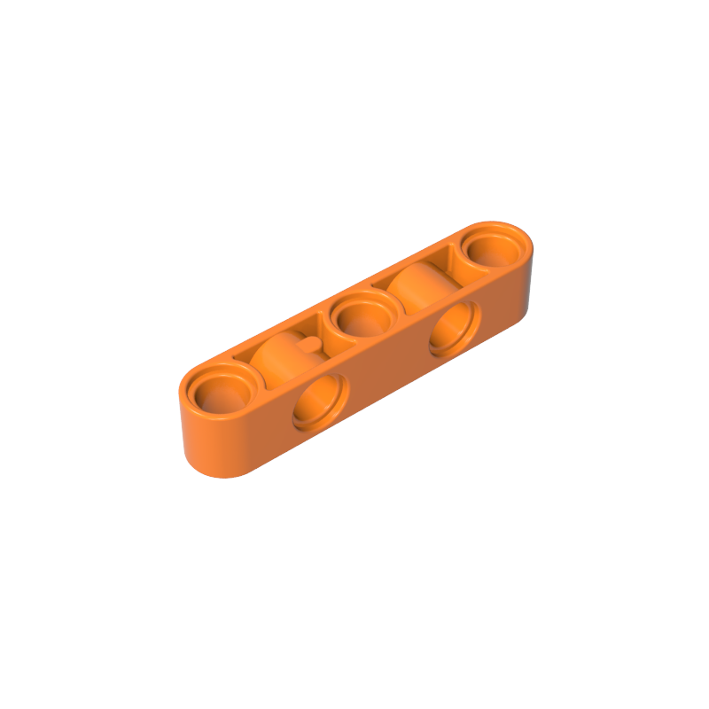 GOBRICKS GDS-1591 Liftarm Modified Perpendicular Holes Thick 1 x 5 - YWOBB