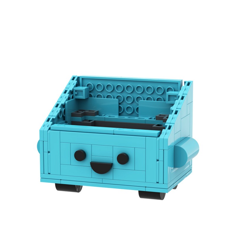GOBRICKS MOC S1091 Dumpster Fire - YWOBB
