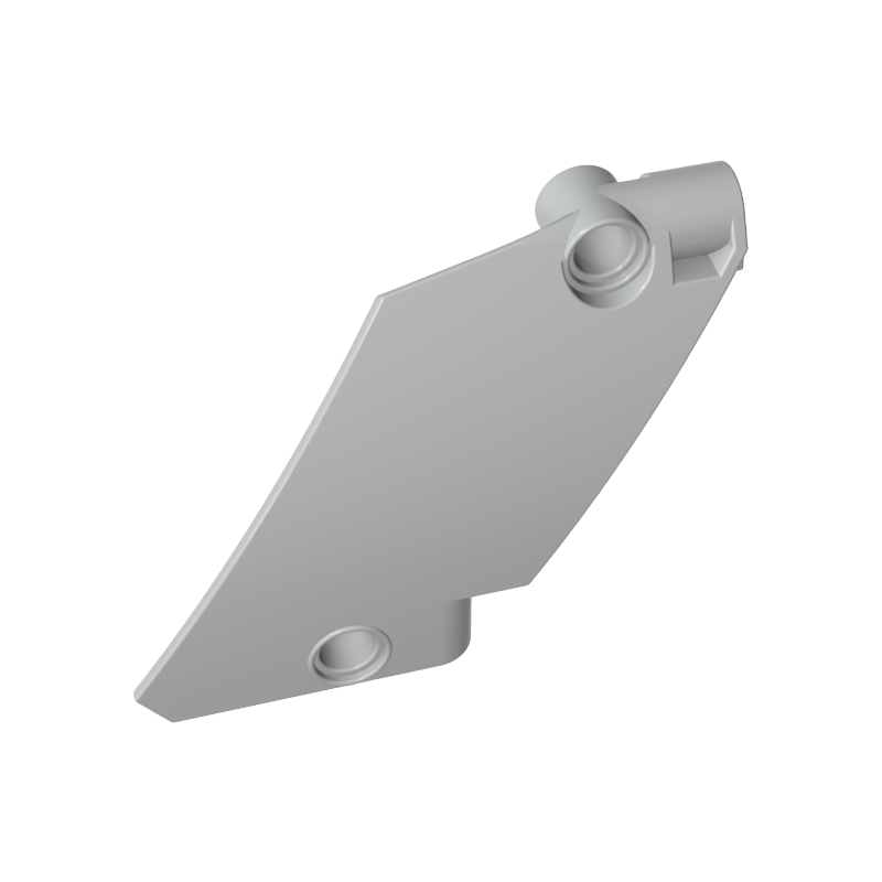 GOBRICKS GDS-2193 Technic Panel Curved #60 5 x 7 Tapered Right - YWOBB