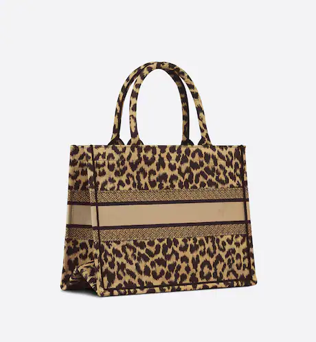 MEDIUM DIOR BOOK TOTE Beige Multicolor Mizza Embroidery (36 x 27.5 x 16.5 cm)