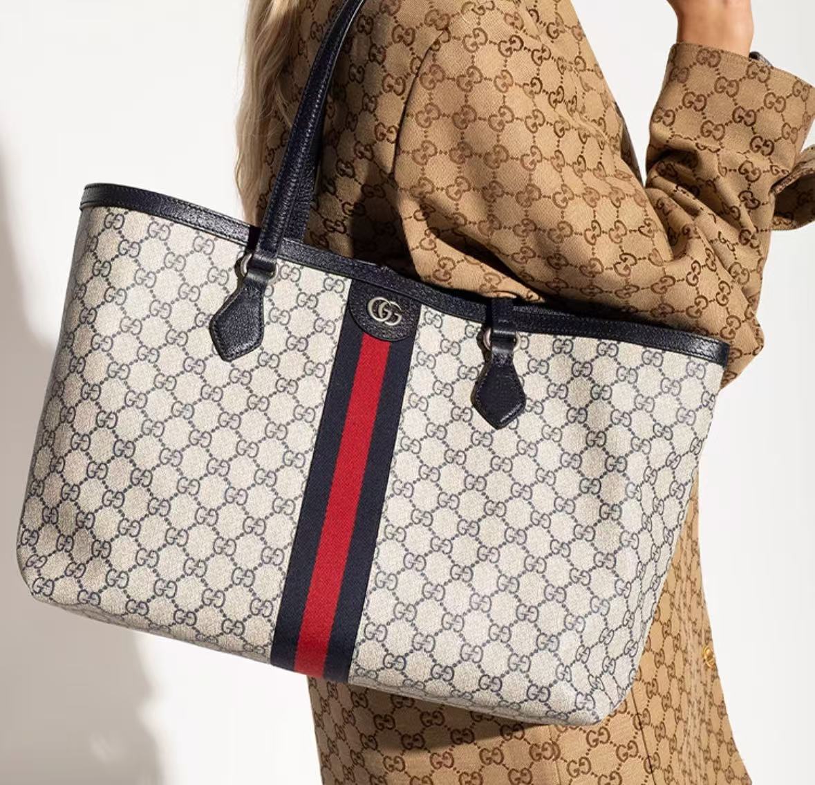 GUCCI OPHIDIA MEDIUM TOTE