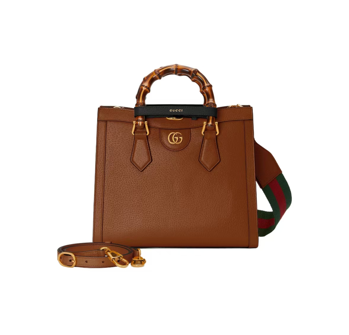 GUCCI DIANA SMALL TOTE IN BROWN