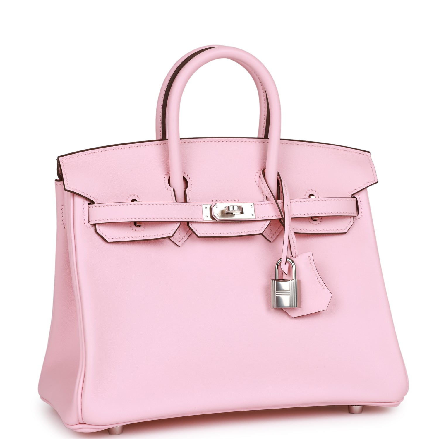 Hermès Birkin 25 Rose Sakura Swift Palladium Hardware