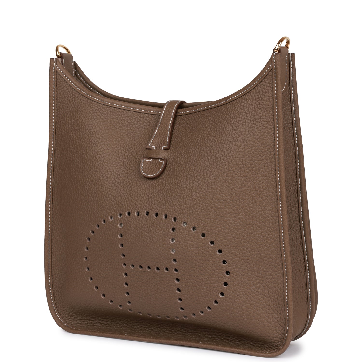 Hermès Evelyne III PM Etoupe Clemence Gold Hardware