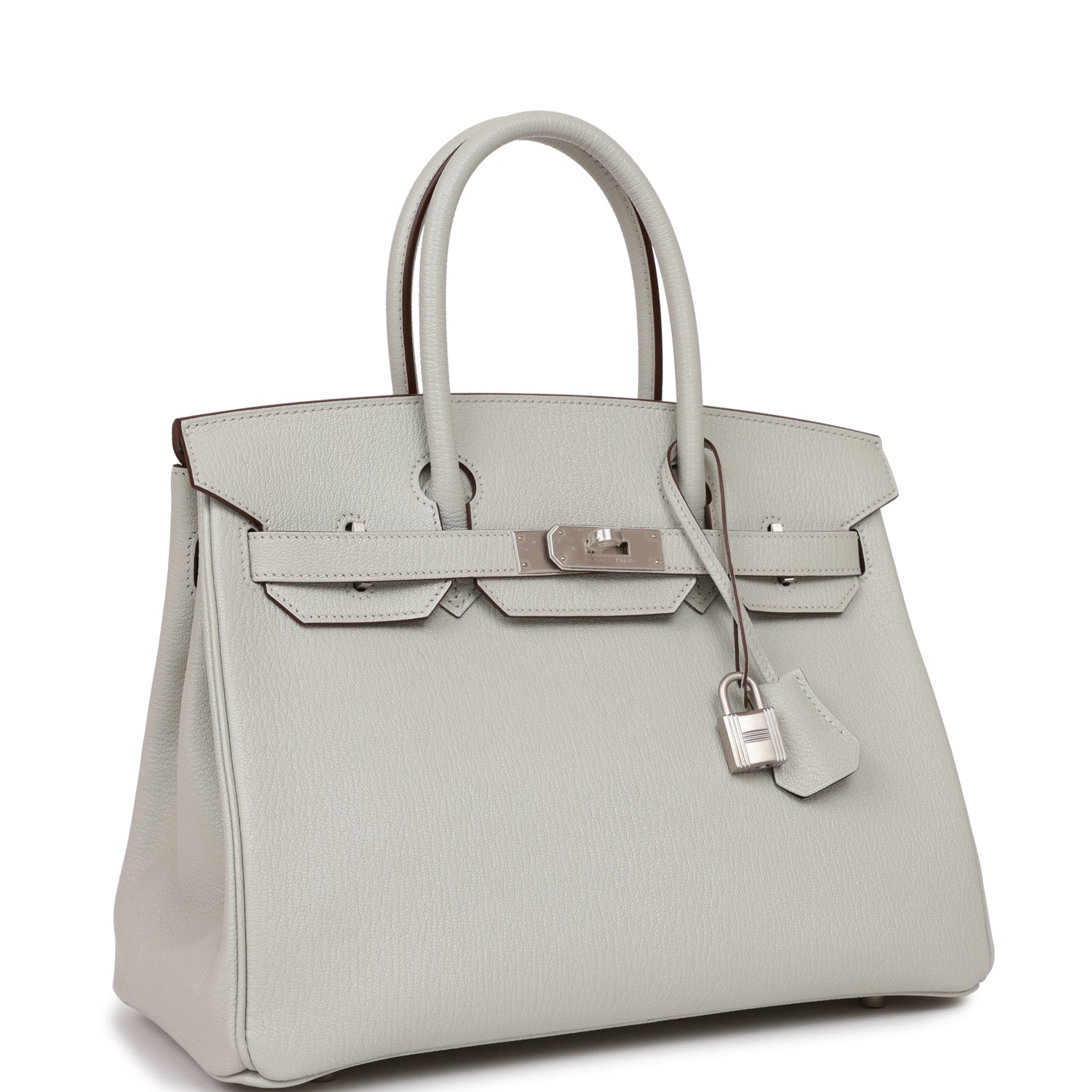 Hermès Special Order (HSS) Birkin 30 Gris Perle Verso Chevre Brushed Palladium Hardware