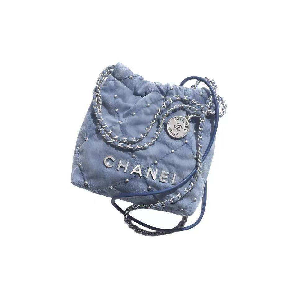 CHANEL 22 Bag  – Mini Denim Blue