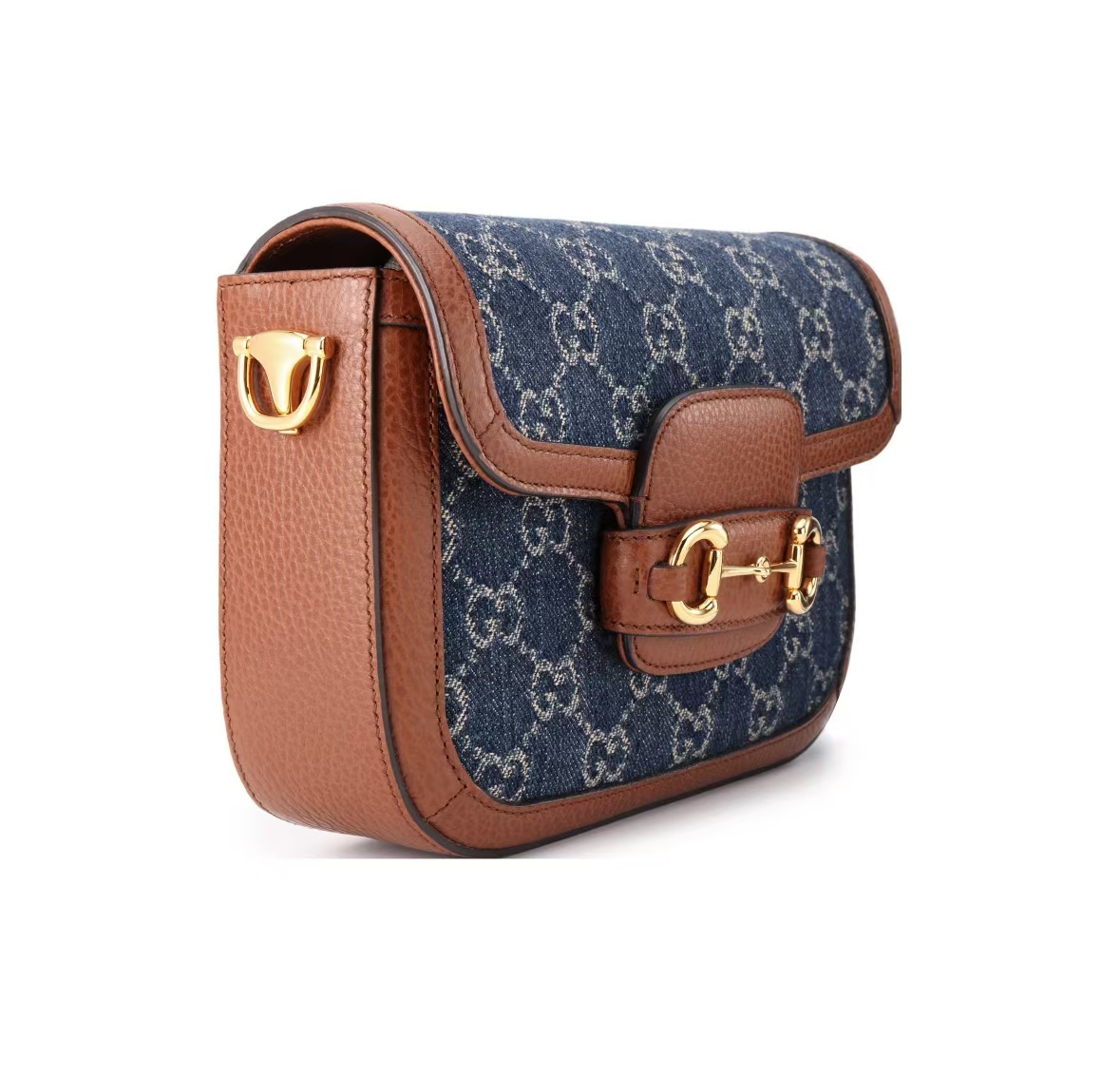 GUCCI  MINI HORSEBIT 1955 DENIM BAG IN Denim