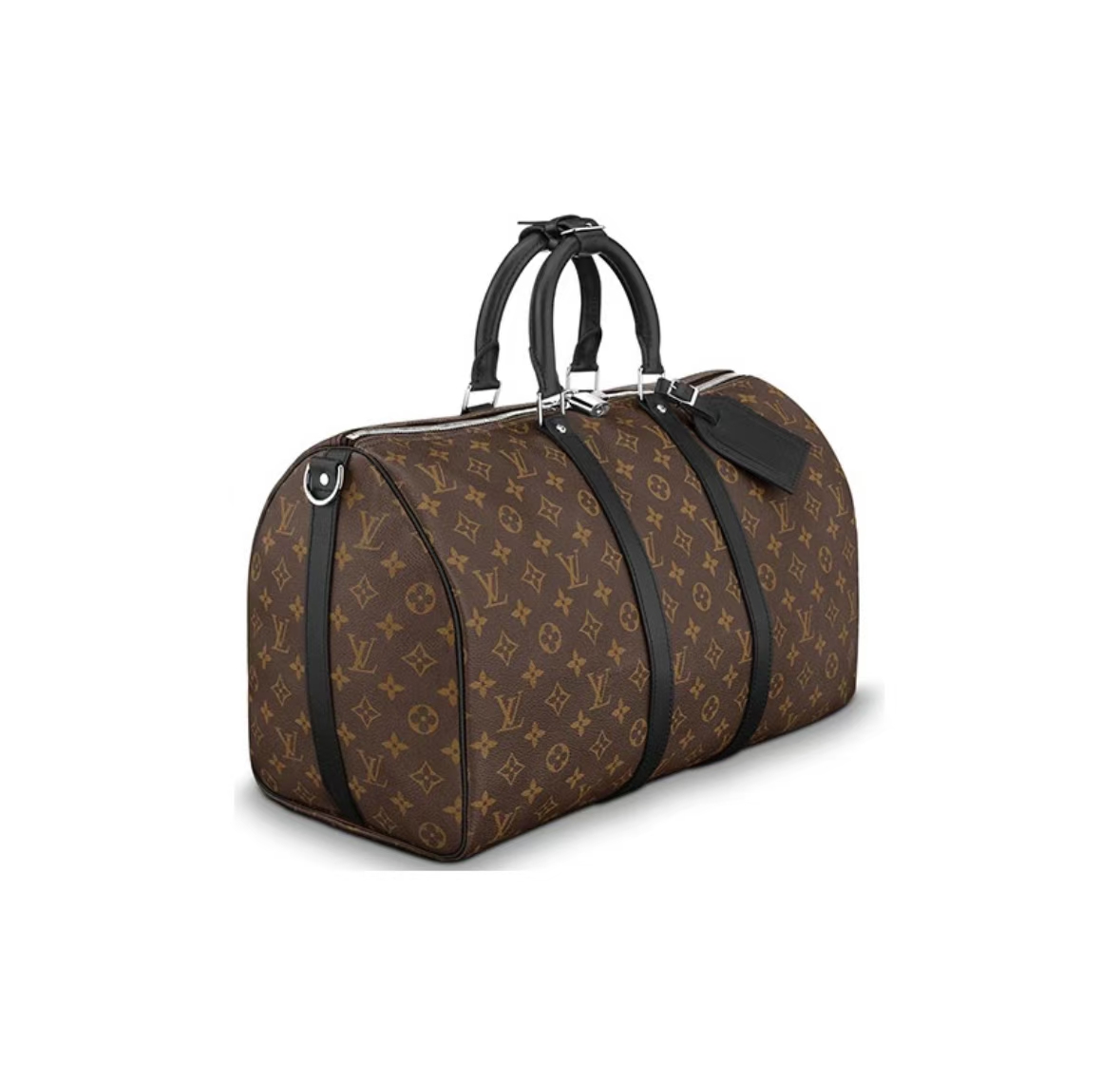 KEEPALL BANDOULIÈRE 55 MONOGRAM JUNGLE TRAVEL BAG IN BROWN