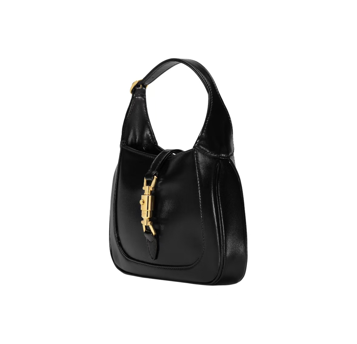 GUCCI JACKIE 1961  BAG IN BLACK LEATHER