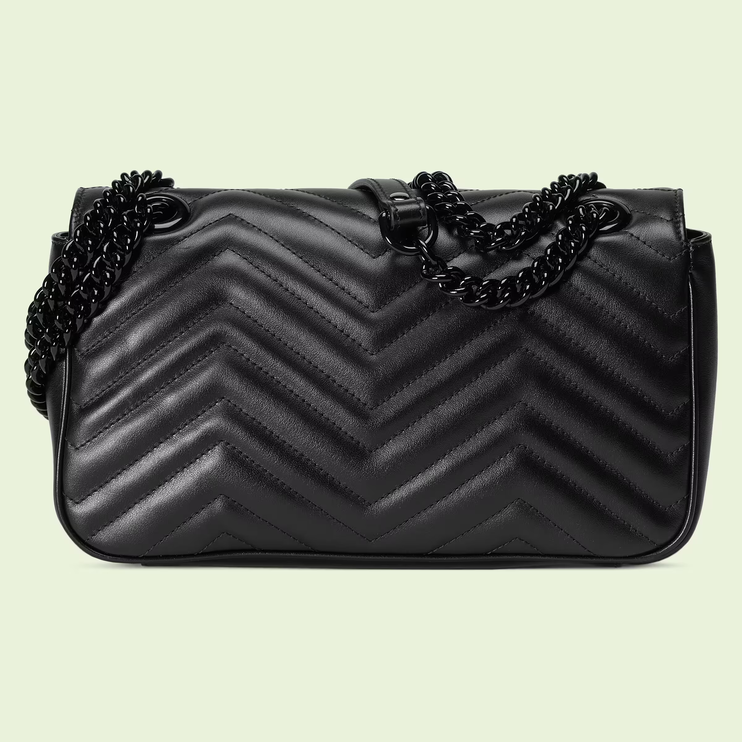 Gucci Marmont small shoulder bag - Black Leather