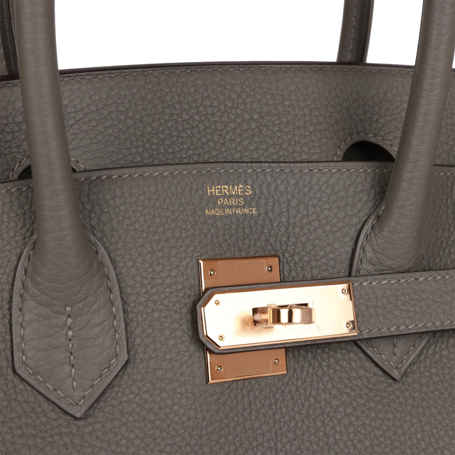 Hermès Birkin 30 Gris Meyer Togo Rose Gold Hardware