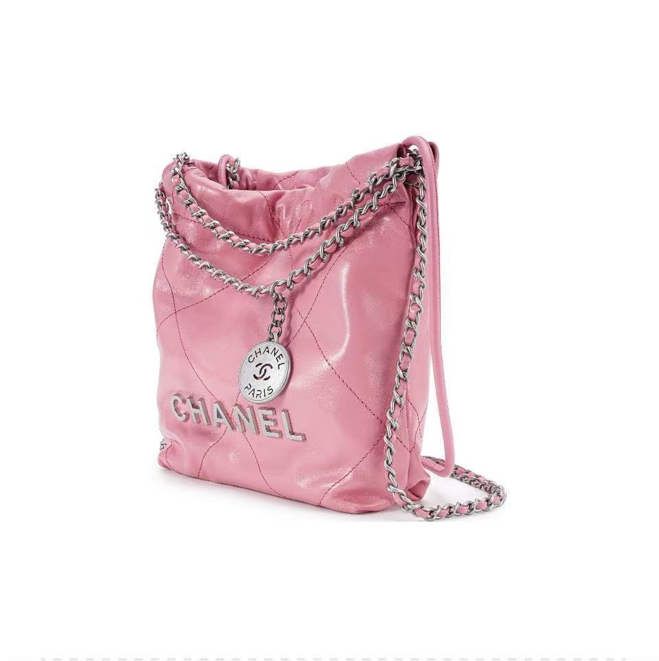 CHANEL 22 Bag 23A Mini Pink
