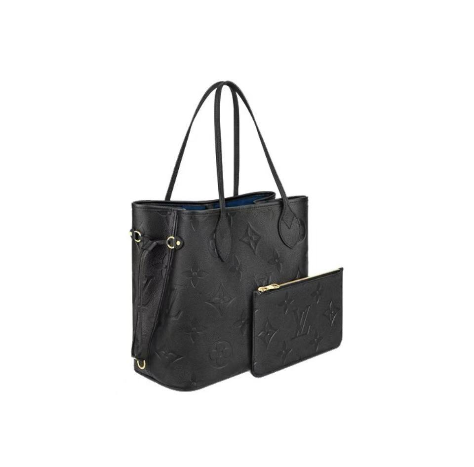 LOUIS VUITTON Neverfull MM Empreinte - Black