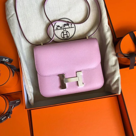 Hermès Constance 18 Mauve Sylvestre Epsom Rose Gold Hardware