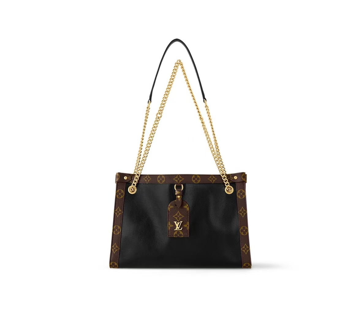 LOUIS VUITTON Nova MM - Monogram & Black Calf Leather