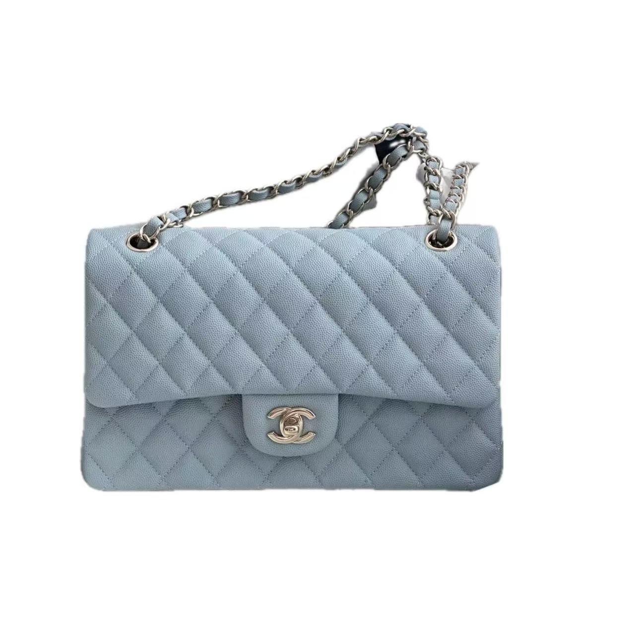 CHANEL Classic Flap Medium - Powder Blue Lambskin