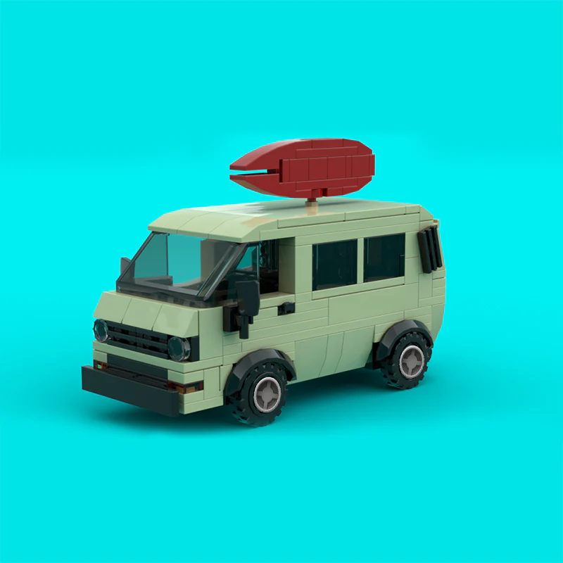 MOC 101026 Surfer Boy Pizza Van - YWOBB