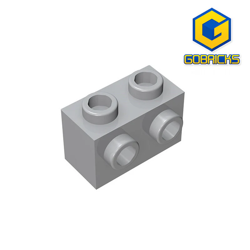 GOBRICKS GDS-634 Modified 1 x 2 with Studs on  Side - YWOBB