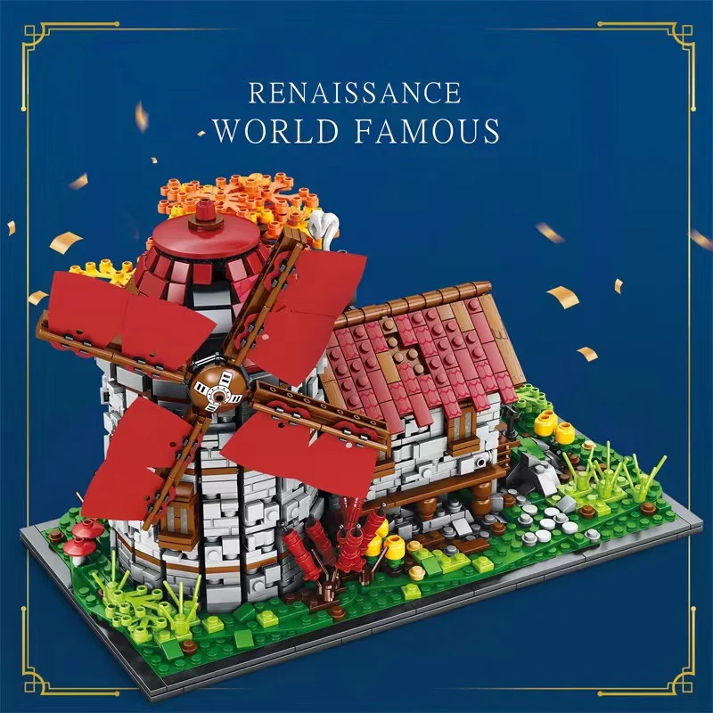 Reobrix 66014 European Century Windmills Town - YWOBB