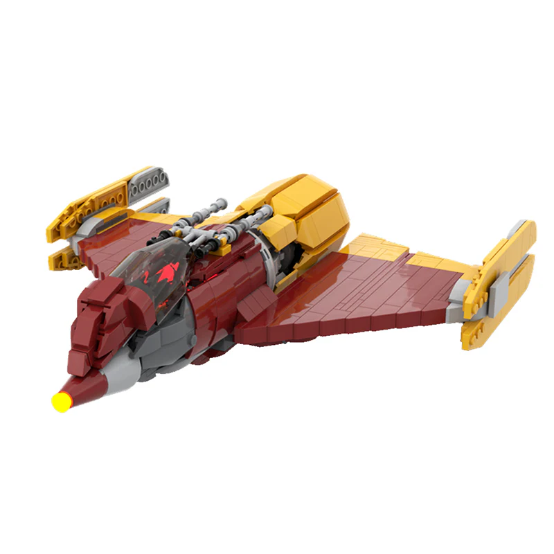 GOBRICKS MOC 158204 SW Ahsoka Shin Hati’s Starfighter MOC minifig scale - YWOBB