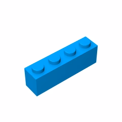 GOBRICKS GDS-534 Brick 1 x 4 - YWOBB
