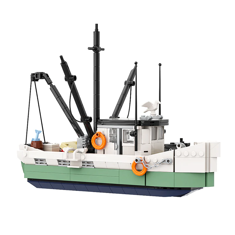 GOBRICKS MOC A0602 Shrimp boat - YWOBB